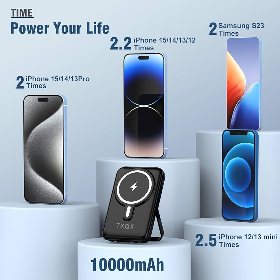 スマホアクセサリー Wireless Powerbank 10,000mAh Amazon.com: 22.5W Power Bank, 10000mAh 15W Magnetic Wireless